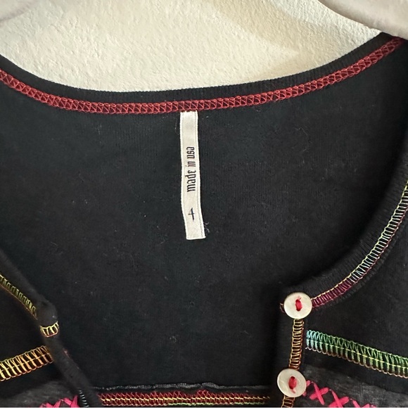 Alp N Rock Embroidered Long Sleeve Henley Top - Picture 5 of 6